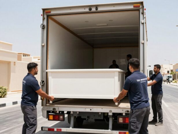 خبراء نقل عفش حي المروة جدة يقومون بتحميل الأثاث بطريقة احترافية