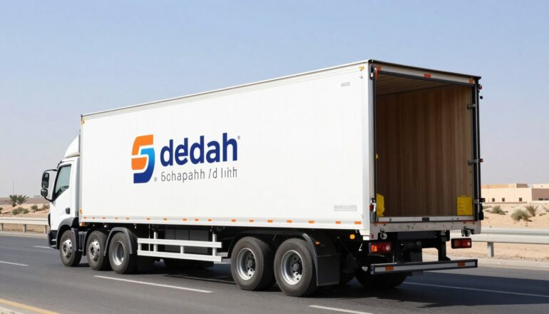 شاحنة نقل عفش كبيرة للنقل من وإلى جدة