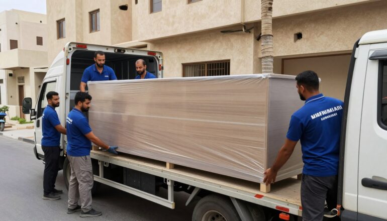 عملية نقل عفش سلسة وخالية من المشاكل في حي الجامعة