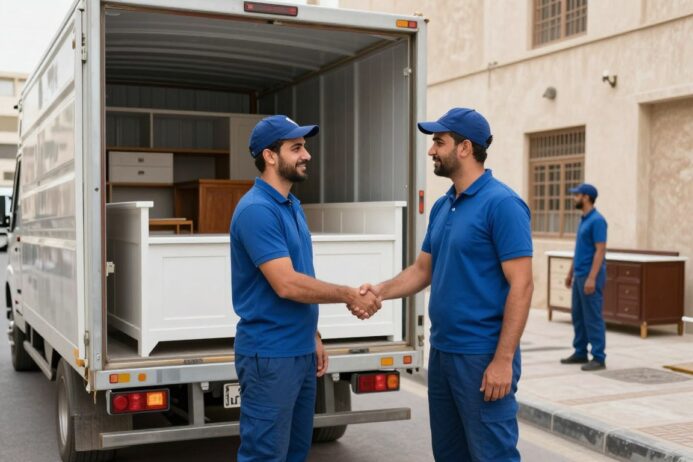 عميل راضٍ عن خدمة نقل عفش حي الروضة