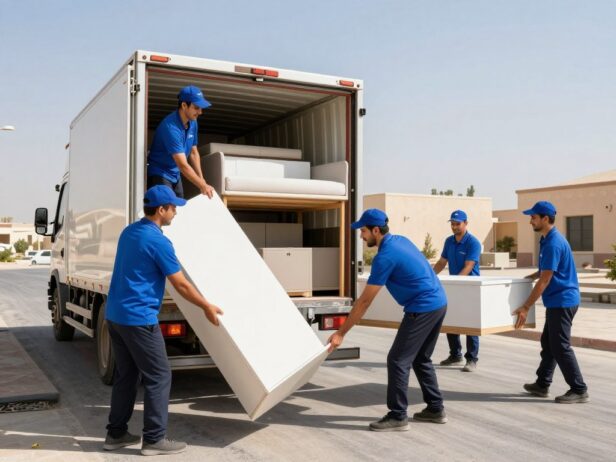 فريق نقل العفش المريح والسريع في حي الربوة