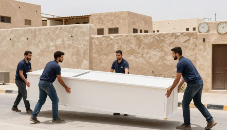 فريق نقل عفش حي الروضة يعمل بسرعة وكفاءة عالية