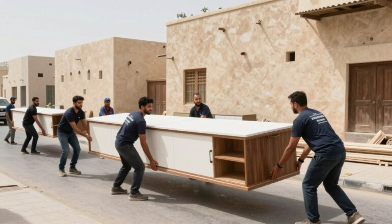 فريق نقل عفش يعمل بسرعة وكفاءة في حي المروة جدة
