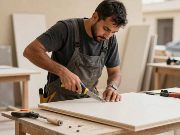 نجار محترف يقوم بفك وتركيب الأثاث في حي المروة جدة